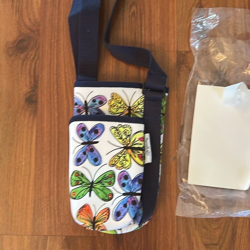 Brighton butterfly water bottle holder neoprene